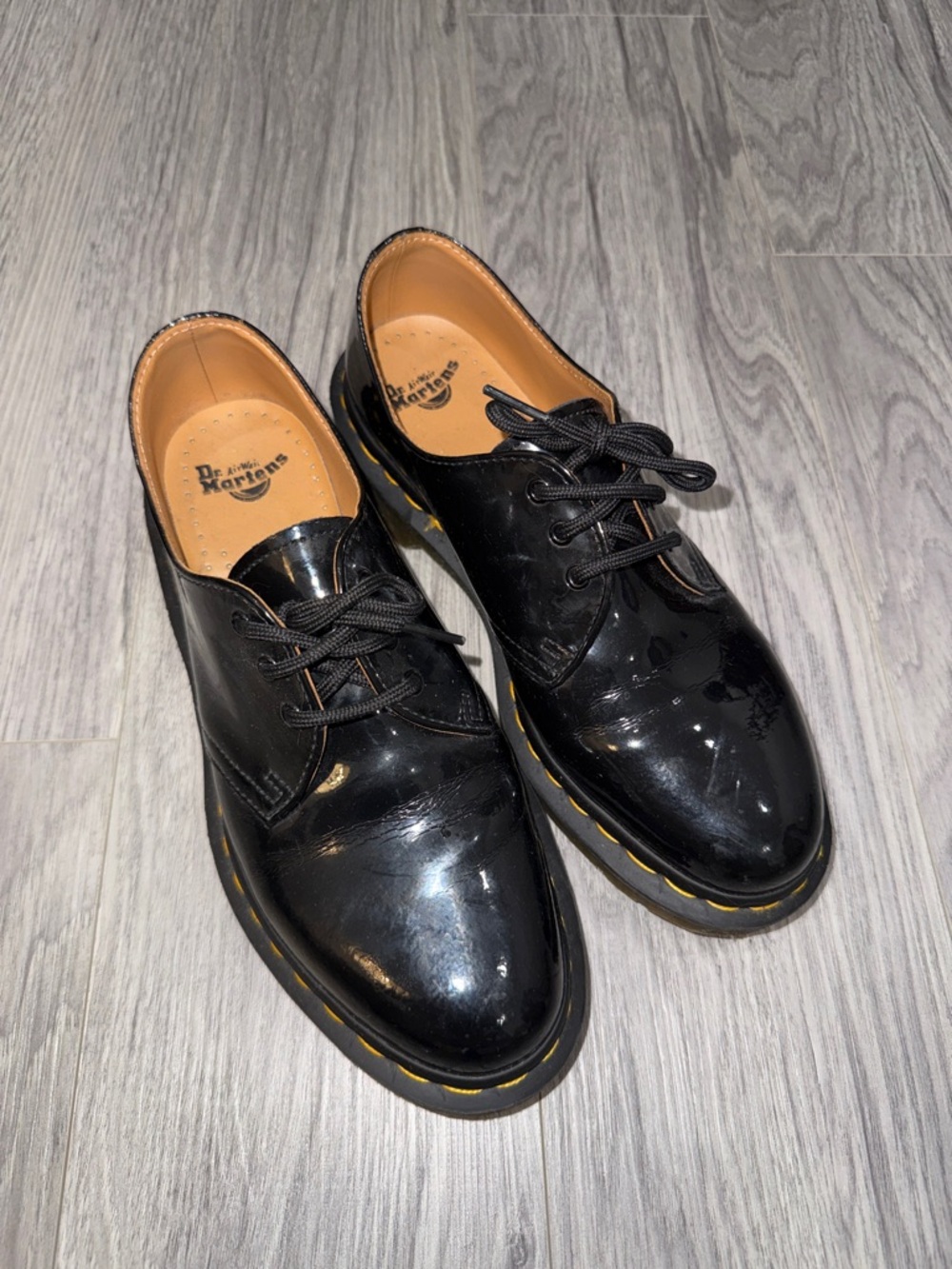 Dr. Martens Black Patent Leather Oxford Shoes